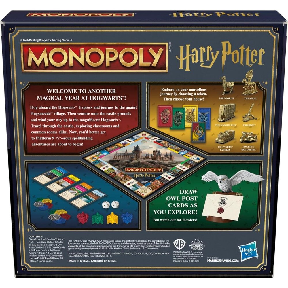 Monopoly HARRY POTTER Edition Board Game a Magical Adventure at Hogwarts - Picture 10 of 12